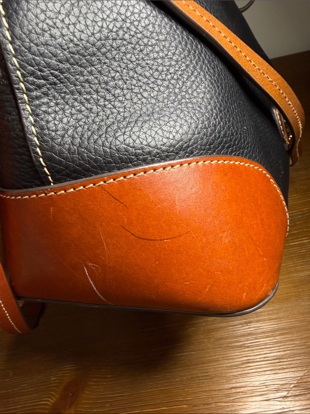 Dooney & Bourke Pebble Grain Domed Satchel in Black Well Loved - Picture 12 of 15